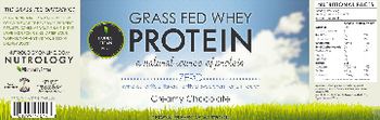 Nutrology Grass Fed Whey Protein Creamy Chocolate - supplement