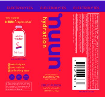 Nuun Electrolytes Fruit Punch - effervescent electrolyte supplement