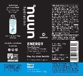 Nuun Energy Berry Blast - effervescent caffeine supplement