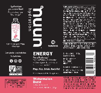 Nuun Energy Watermelon Burst - effervescent caffeine supplement