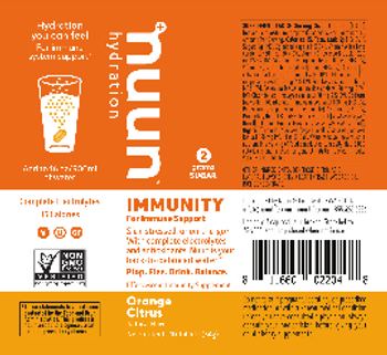 Nuun Immunity Orange Citrus - effervescent immunity supplement