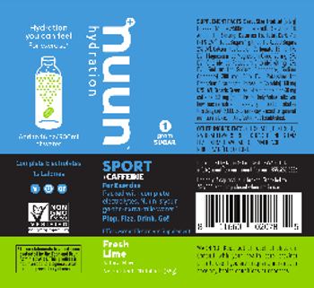 Nuun Sport +Caffeine Fresh Lime - effervescent electrolyte supplement