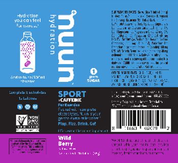 Nuun Sport +Caffeine Wild Berry - effervescent electrolyte supplement