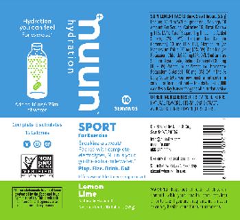 Nuun Sport Lemon Lime - effervescent electrolyte supplement