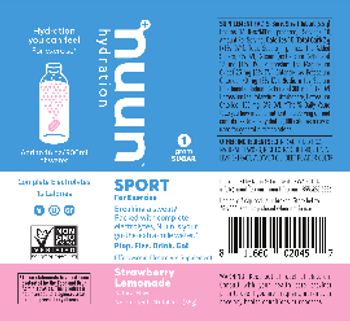 Nuun Sport Strawberry Lemonade - effervescent electrolyte supplement