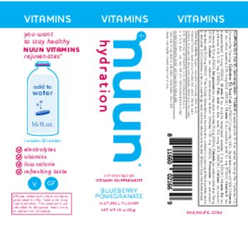 Nuun Vitamins Blueberry Pomegranate - effervescent vitamin supplement