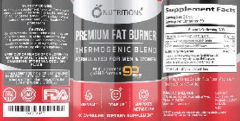 O Nutritions Premium Fat Burner - supplement