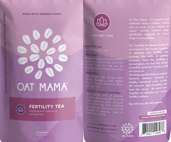 Oat Mama Fertility Tea Raspberry Vanilla - supplement