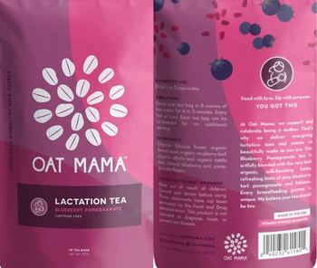 Oat Mama Lactation Tea Blueberry Pomegranate - supplement