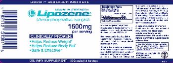 Obesity Research Institute Maximum Strength Lipozene - supplement