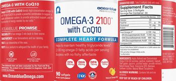 Oceanblue Professional Omega-3 2100 with CoQ10 Natural Orange Flavor - supplement
