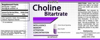 Official HCG Diet Plan Choline Bitartrate 250 mg - supplement