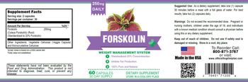 Official HCG Diet Plan Forskolin 250 mg - supplement