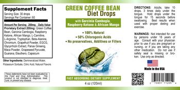 Official HCG Diet Plan Green Coffee Bean Diet Drops - fast absorbing supplement