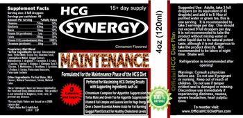 Official HCG Diet Plan HCG Synergy Cinnamon Flavored - 