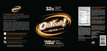 Oh Yeah! Total Protein System Vanilla Creme - supplement