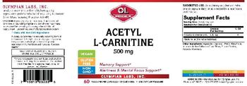 OL Olympian Labs Acetyl L-Carnitine 500 mg - supplement