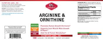 OL Olympian Labs Arginine & Ornithine - supplement