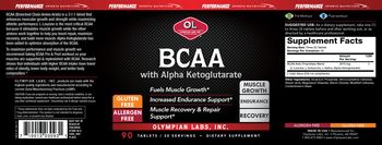 OL Olympian Labs BCAA with Alpha Ketoglutarate - supplement