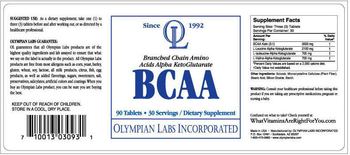 OL Olympian Labs Performance Sports Nutrition BCAA - supplement