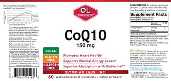 OL Olympian Labs CoQ10 150 mg - supplement