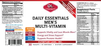 OL Olympian Labs Inc. Daily Essentials Men's Multi-Vitamin - supplement