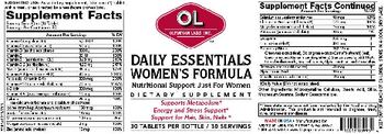 OL Olympian Labs Daily Essentials Women's Formula - supplement