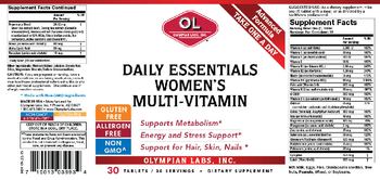 OL Olympian Labs Daily Essentials Women's Multi-Vitamin - supplement