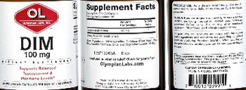 OL Olympian Labs DIM 100 mg - supplement