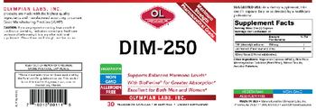 OL Olympian Labs DIM-250 - supplement