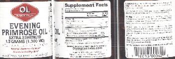 OL Olympian Labs Evening Primrose Oil Extra Strength 1.3 Grams (1,300 mg) - supplement