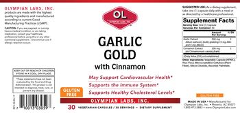 OL Olympian Labs Garlic Gold with Cinnamon - supplement