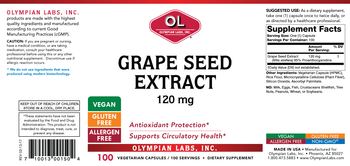 OL Olympian Labs Grape Seed Extract 120 mg - supplement