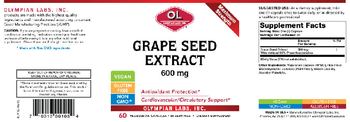 OL Olympian Labs Grape Seed Extract 600 mg - supplement