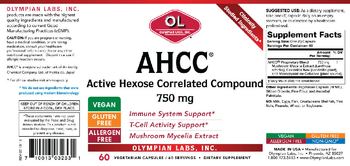 OL Olympian Labs Inc. AHCC 750 mg - supplement