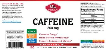 OL Olympian Labs Inc. Caffeine 200 mg - supplement