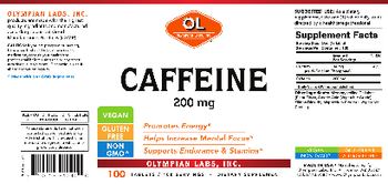 OL Olympian Labs Inc. Caffeine 200 mg - supplement