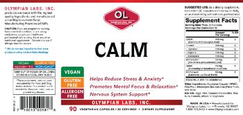 OL Olympian Labs Inc. Calm - supplement