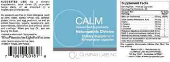 OL Olympian Labs Inc. Calm - supplement