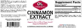 OL Olympian Labs Inc. Cinnamon Extract - supplement
