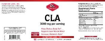 OL Olympian Labs Inc. CLA - supplement