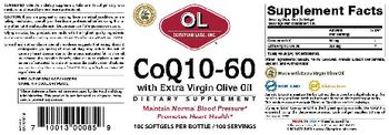 OL Olympian Labs Inc. CoQ10-60 With Extra Virgin Olive Oil - supplement