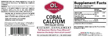 OL Olympian Labs Inc. Coral Calcium - supplement