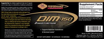 OL Olympian Labs Inc. DIM-150 Diindolylmethane - supplement