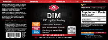 OL Olympian Labs Inc. DIM 250 mg - supplement