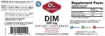 OL Olympian Labs Inc. DIM 250 mg - supplement