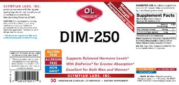 OL Olympian Labs Inc. DIM-250 - supplement