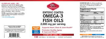 OL Olympian Labs Inc. Enteric Coated Omega-3 Fish Oils 2,000 mg - supplement