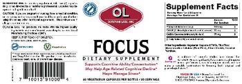 OL Olympian Labs Inc. Focus - supplement