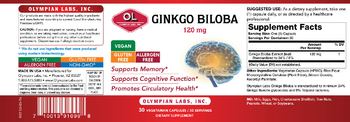 OL Olympian Labs Inc. Ginkgo Biloba 120 mg - supplement